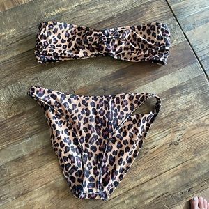 Jonathan Simkhai Leopard Print Bikini
